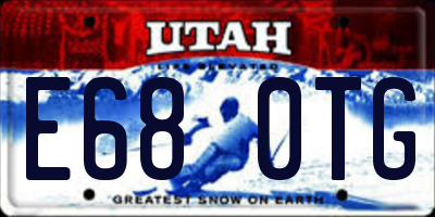 UT license plate E680TG