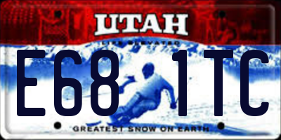 UT license plate E681TC