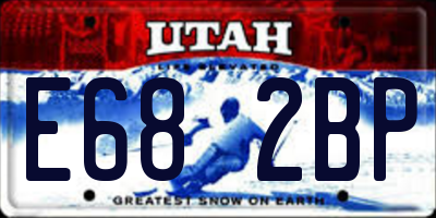 UT license plate E682BP