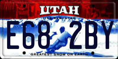UT license plate E682BY