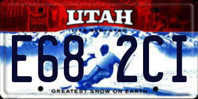 UT license plate E682CI