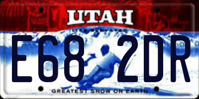 UT license plate E682DR
