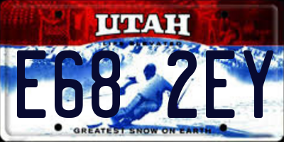 UT license plate E682EY