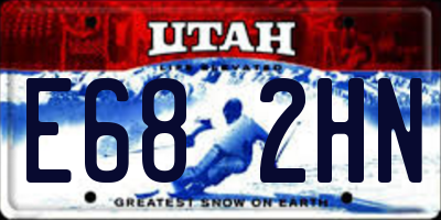UT license plate E682HN