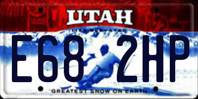 UT license plate E682HP