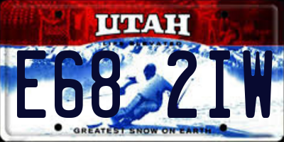 UT license plate E682IW
