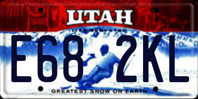 UT license plate E682KL