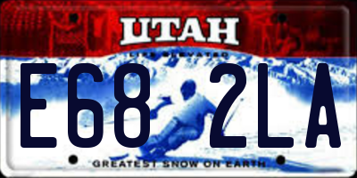 UT license plate E682LA