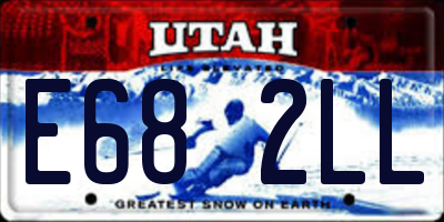 UT license plate E682LL