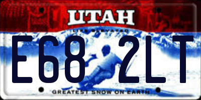 UT license plate E682LT