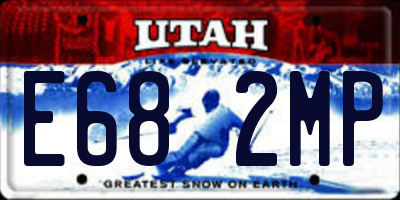 UT license plate E682MP