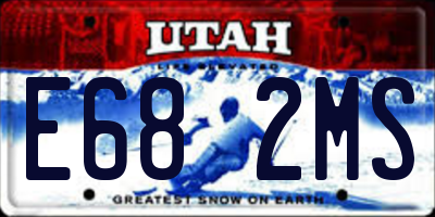 UT license plate E682MS