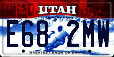 UT license plate E682MW