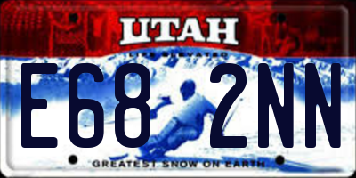 UT license plate E682NN