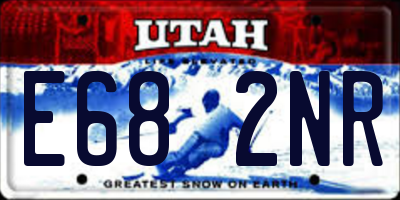UT license plate E682NR