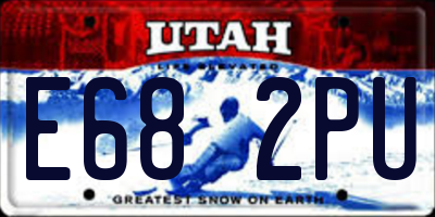 UT license plate E682PU