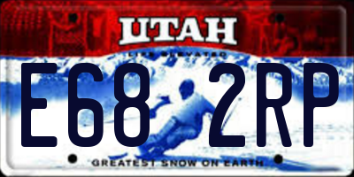 UT license plate E682RP
