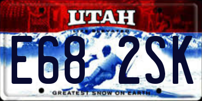 UT license plate E682SK