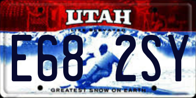 UT license plate E682SY