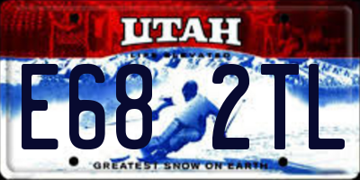UT license plate E682TL