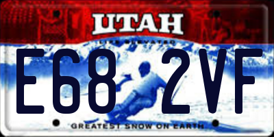 UT license plate E682VF