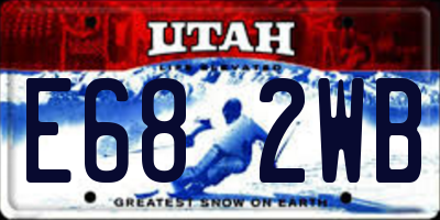 UT license plate E682WB