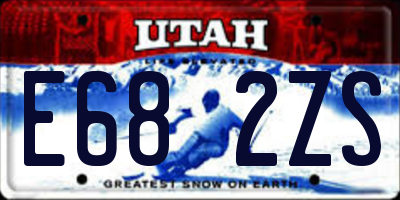 UT license plate E682ZS