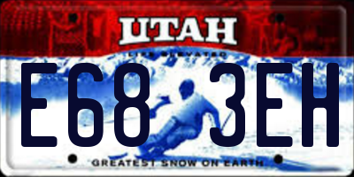 UT license plate E683EH