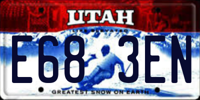 UT license plate E683EN