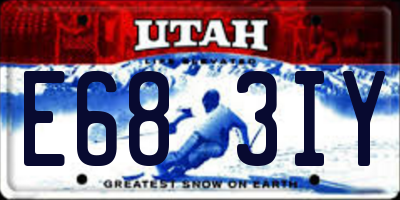 UT license plate E683IY