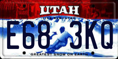UT license plate E683KQ