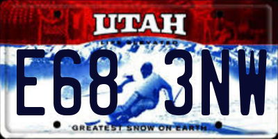 UT license plate E683NW