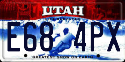 UT license plate E684PX