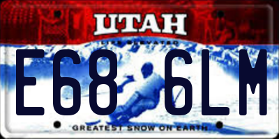 UT license plate E686LM
