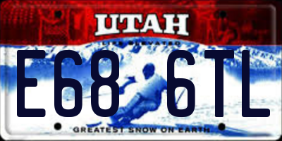 UT license plate E686TL