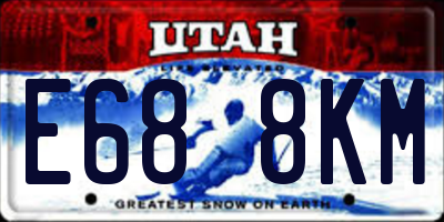 UT license plate E688KM