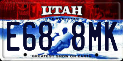 UT license plate E688MK