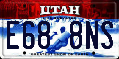 UT license plate E688NS