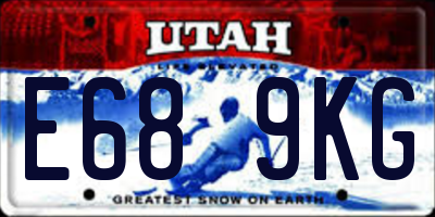 UT license plate E689KG
