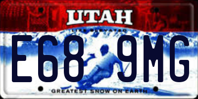 UT license plate E689MG