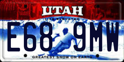 UT license plate E689MW