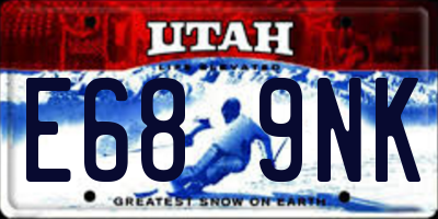 UT license plate E689NK