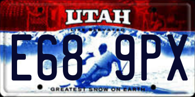 UT license plate E689PX