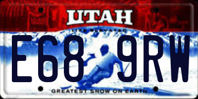 UT license plate E689RW