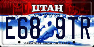 UT license plate E689TR