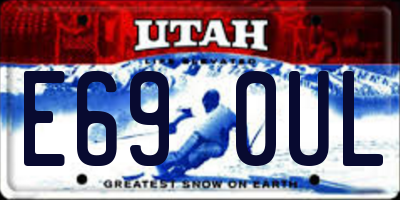 UT license plate E690UL
