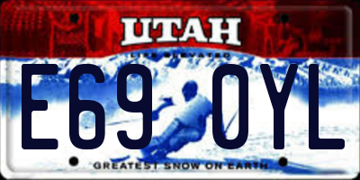 UT license plate E690YL