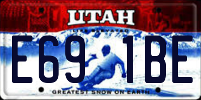 UT license plate E691BE