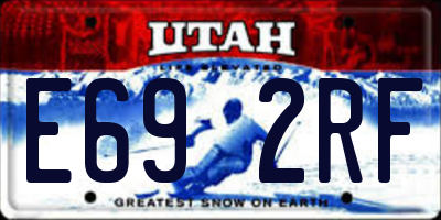 UT license plate E692RF