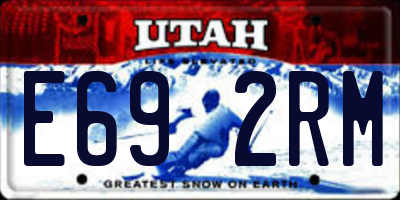 UT license plate E692RM